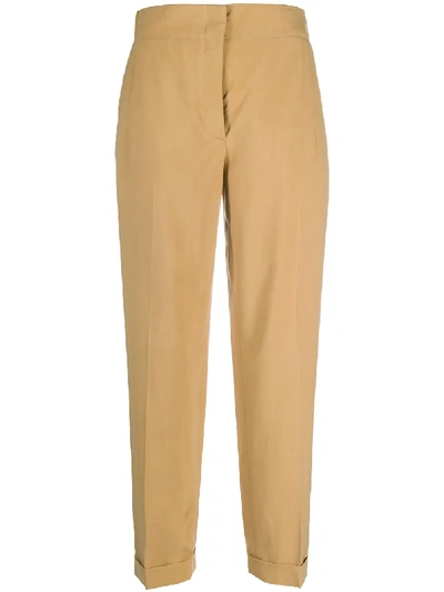 Shop Ferragamo Straight-leg Trousers In Neutrals