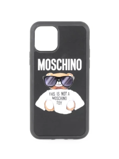 Shop Moschino Iphone 11 Pro Max Sunglasses Bear Phone Case In Black