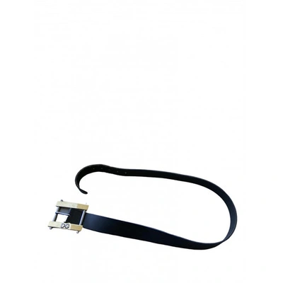 Pre-owned Dolce & Gabbana Leather Belt In Black