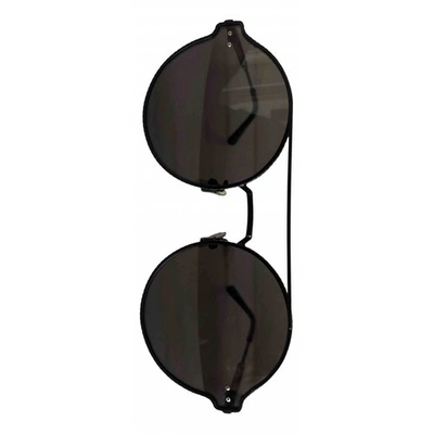 Pre-owned Bottega Veneta Black Metal Sunglasses
