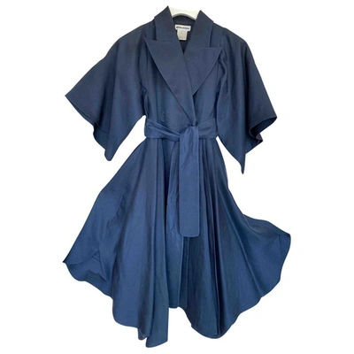 Pre-owned Sonia Rykiel Navy Silk Dress