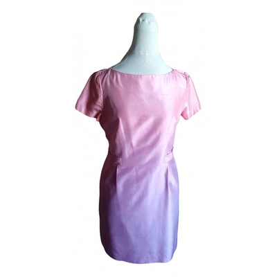 Pre-owned Nina Ricci Pink Silk Dress