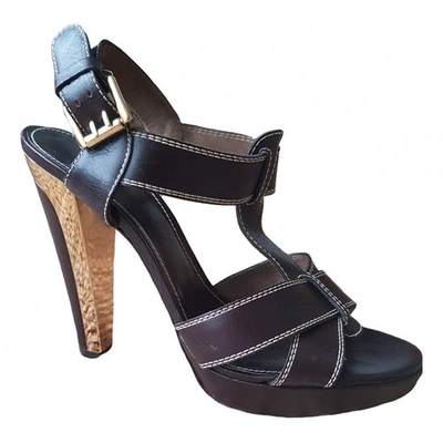 Pre-owned Barbara Bui Brown Leather Sandals