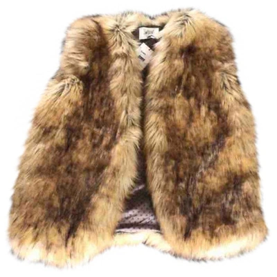 Pre-owned Swildens Brown Faux Fur Jacket