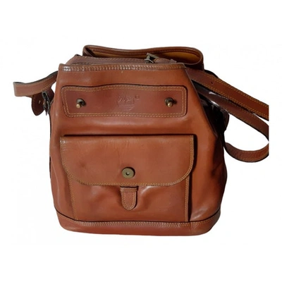 Pre-owned Timberland Leather Crossbody Bag In Brown
