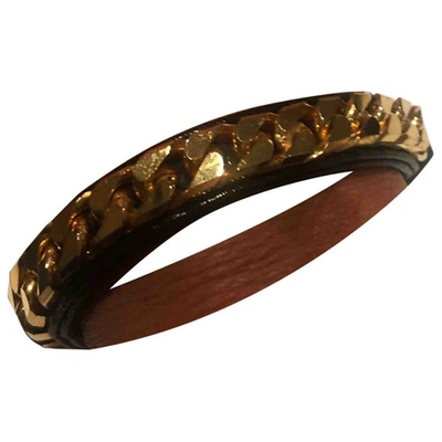 Pre-owned Vita Fede Black Gold Plated Bracelet
