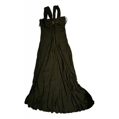 Pre-owned Armani Collezioni Black Silk Dress