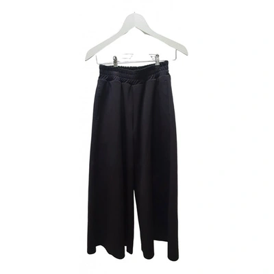 Pre-owned Neul Straight Pants In Black