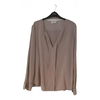 Pre-owned By Malene Birger Silk Blouse In Beige