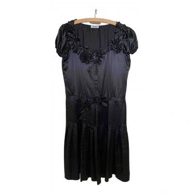 Pre-owned Moschino Cheap And Chic Black Silk Dress