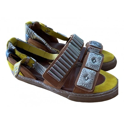 Pre-owned Toga Leather Sandal In Multicolour