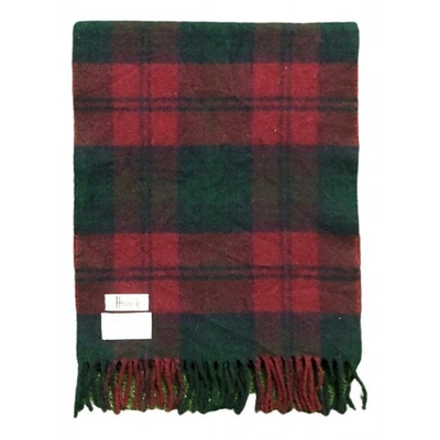 Pre-owned Harrods Wool Scarf In Multicolour