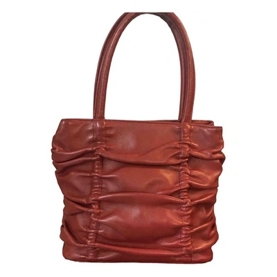 Pre-owned Romeo Gigli Red Leather Handbag