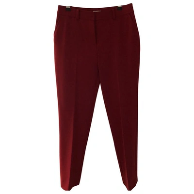Pre-owned Claudie Pierlot Red Trousers
