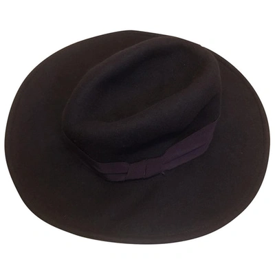 Pre-owned Asos Design Wool Hat In Brown