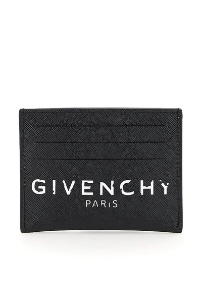 Shop Givenchy Logo Print Cardholder In Black