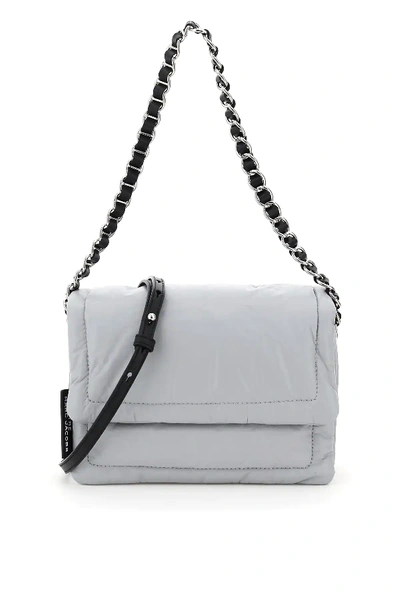 Shop Marc Jacobs The Pillow Shoulder Bag In Grey,black