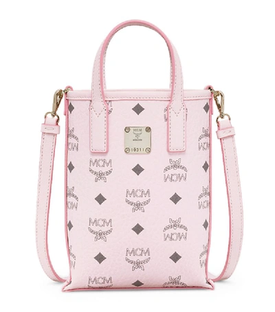 Shop Mcm Mini Essential Visetos Cross-body Bag