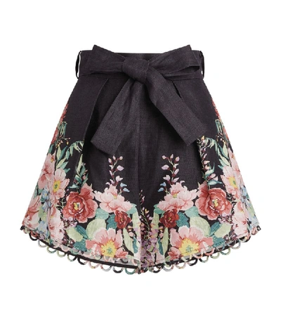 Shop Zimmermann Bellitude Floral Shorts