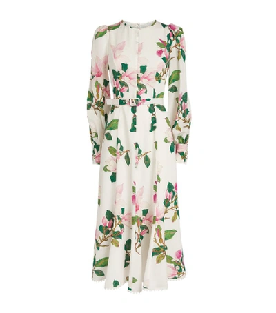 Shop Andrew Gn Belted Floral Dress