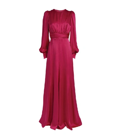 Shop Andrew Gn Gathered Waist Gown