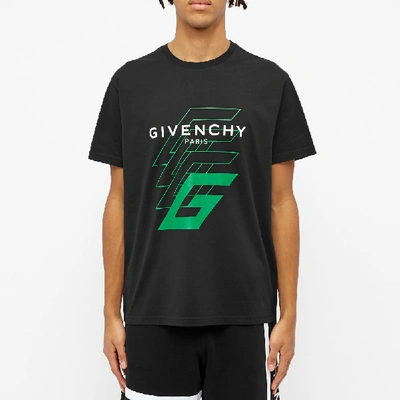 Shop Givenchy Global Spirit Tee In Black