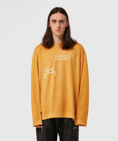 Shop A-cold-wall* National Gallery Long Sleeve Tee In Amber