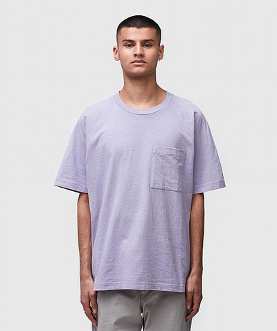 Shop Acne Studios Emeril Reverse Label T-shirt In Purple