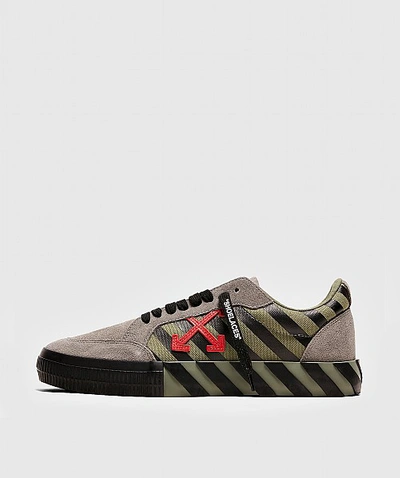 Shop Off-white Low Vulcanized Canvas Sneaker In Grey