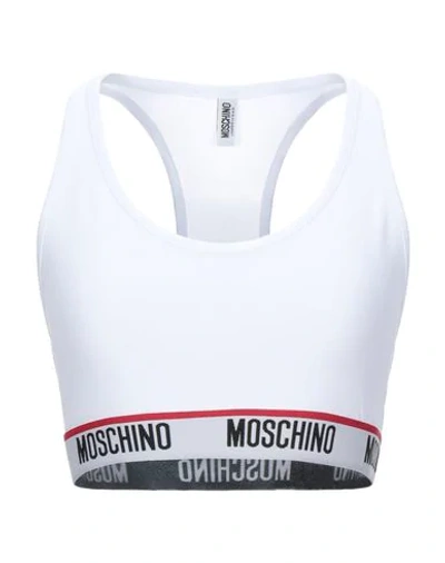 Shop Moschino Bras In White