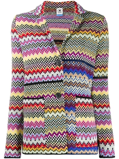 Shop M Missoni Cotton Jacket In Multicolor