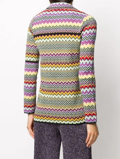 Shop M Missoni Cotton Jacket In Multicolor