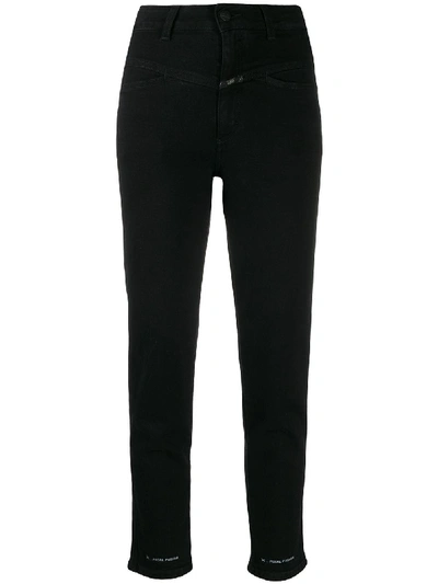 Shop Closed Pedal Pusher Jeans In Black