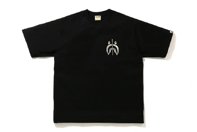Pre-owned Bape Aurora Shark Relaxed Tee Black | ModeSens