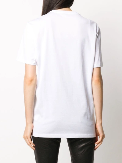 Shop Versace Cotton T-shirt In White