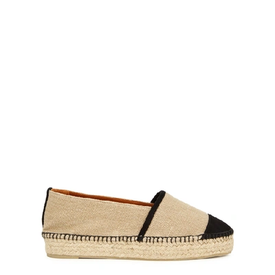 Shop Castaã±er Killa Sand Canvas Espadrilles In Natural