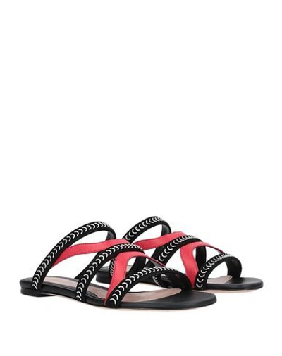 Shop Alexander Mcqueen Woman Sandals Red Size 5 Soft Leather