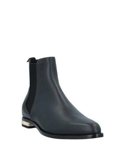 Shop Giorgio Armani Woman Ankle Boots Black Size 5 Calfskin