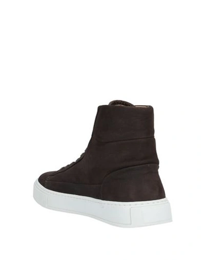 Shop Low Brand Sneakers In Dark Brown