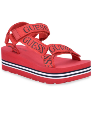 guess platform sandals