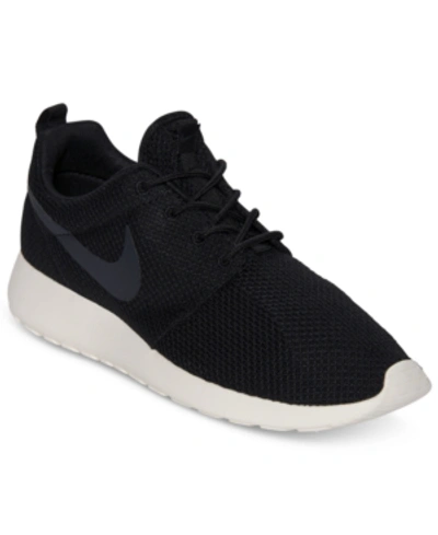 Nike Men's Roshe One Casual Sneakers From Finish Line In Black/anthracite/ sail | ModeSens