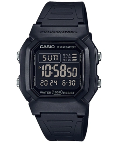 Shop Casio Men's Digital Blackout Black Resin Strap Watch 36.8mm