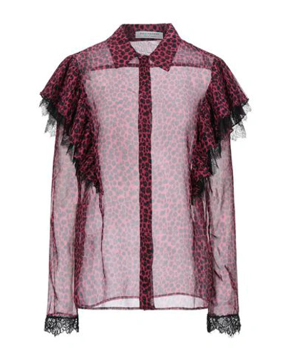 Shop Philosophy Di Lorenzo Serafini Woman Shirt Fuchsia Size 6 Polyester, Polyamide In Pink