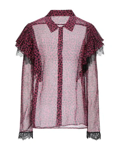 Shop Philosophy Di Lorenzo Serafini Woman Shirt Fuchsia Size 6 Polyester, Polyamide In Pink