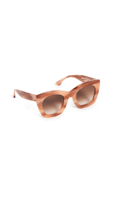 Shop Thierry Lasry Concubiny 376 Sunglasses In Peach Tortoiseshell