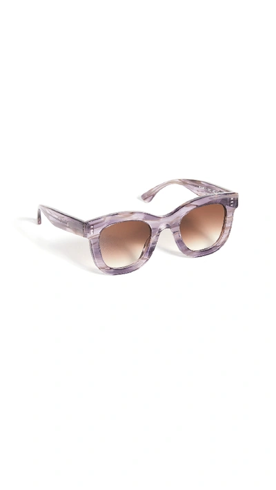 Shop Thierry Lasry Gambly 6702 Sunglasses In Purple Pattern
