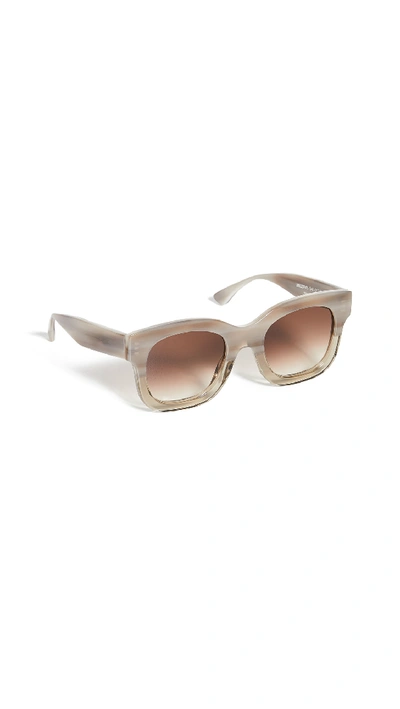 Shop Thierry Lasry Unicorny 344 Sunglasses In Light Brown Horn/honey