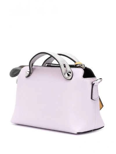 Shop Fendi By The Way Leather Mini Boston Bag In Pink