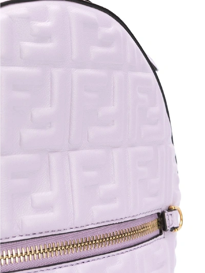 Shop Fendi Mini Leather Backpack In Pink