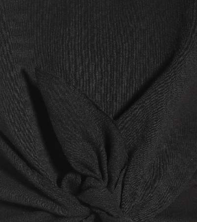 Isabel Marant Zelikia Gathered Cotton Crop Top In Black